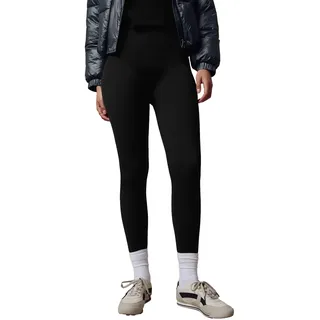 NEXT Damen Standard Nahtlos Gerippte Leggings mit hoher Taille Schwarz M - M