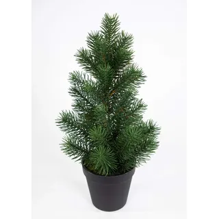 Mini Tannenbaum im Topf 38cm GA künstlicher Weihnachtsbaum Kunststoff 100% PE Tanne Spritzguss