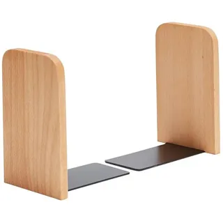 xiangjieu Buchstütze Holz 17 x 12 x 10,5 cm Buchenholz 2 St.
