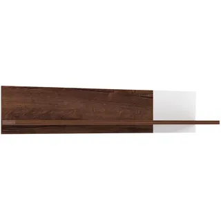 Carryhome Wandboard, Weiß, Eiche, Holzwerkstoff, 120x25x23 cm, Küchen, Küchenmöbel, Küchenregale