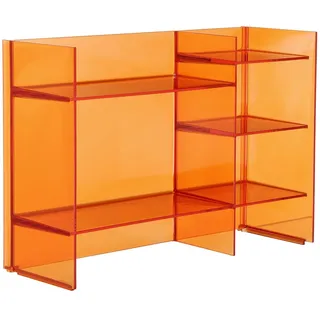 Kartell 09910AT Sound-Rack Regalwand, Bambus, dunkel orange, 26 x 53 x 75 cm