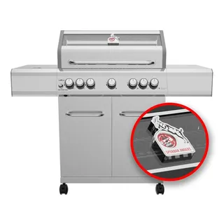 Grillfürst Gasgrill Grillfürst G521G 5-Brenner Edelstahl-Gasgrill - 1. FC Köln
