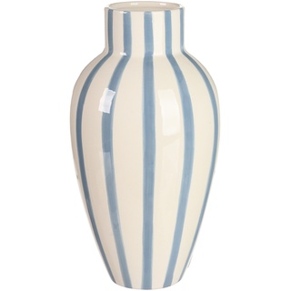 Vase BIG STRIPES ca.16x29cm, hellblau