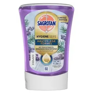Sagrotan Seife Hygiene Seife No-Touch Snowy Forest, Flüssigseife, Nachfüller, antibakteriell, 250ml