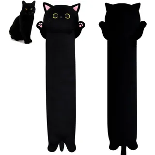 MUFEIRUO 60CM Lange Katze Plüsch Körperkissen, Lange Katze Kuscheltier Stofftier Katzen Kissen Plüschtiere,Kawaii Plüsch Sofakissen Geschenke für Freunde Kinder