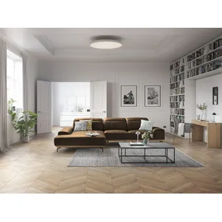 Musterring Ecksofa Leder 3-Sitzer Braun