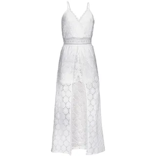 VIVANCE Spitzenkleid Sommerkleid Weiß 38