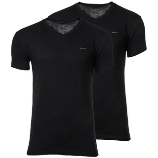 Gant T-Shirt Herren T-Shirt, 2er Pack - V-NECK T-SHIRT 2-PACK schwarz S