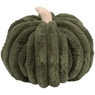 Kissen Sofakissen Grün  Kürbis Deko Zierkissen Polyester Herbst Geschenk Ø 24cm