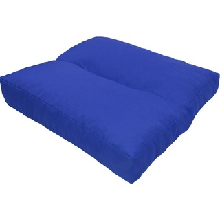 DILUMA Loungekissen Wave 40 x 40 cm Blau - schmutz- und Wasserabweisende Outdoor Kissen mit Lotus Effekt - Sitzauflage Polster für Sitzbänke und andere Gartenmöbel Sitzkissen Polsterauflage