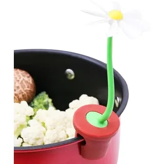 Ccykxa Blumenförmiger Deckelheber – Hitzebeständiges Pp-silikon – Rutschfest – Ideal Zum Kochen, Backen, Für Zuhause Und Camping, Um Verschütten Zu Verhindern