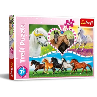 Trefl S.A. Puzzle 200 Schöne Pferde