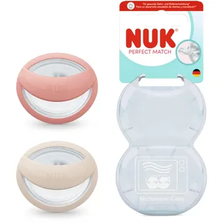 NUK Perfect Match 0-6m Schnuller Red 2 St.