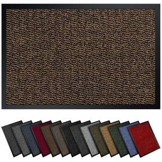 Gentle North Fußmatte für Innen & Außen - Schmutzfangmatte braun|schwarz 60 cm x 90 cm