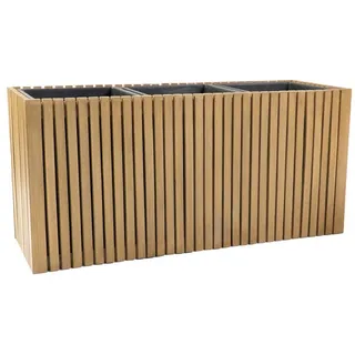 VIVANNO Pflanzkübel Holz MAXI Kasten - Hellbraun Maserung (1 St), 84x30x40 cm braun 84 cm x 40 cm x 30 cm