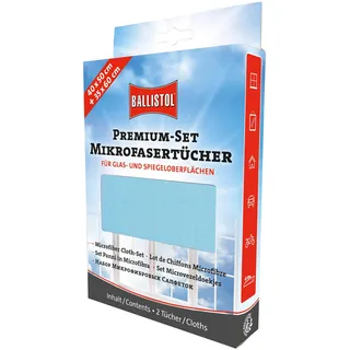 Ballistol Premium Mikrofasertücher Polyester 60 °C waschbar, 2 St.