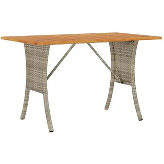vidaXL Garten-Loungesofa 3-Sitzer hellgrau Polyrattan
