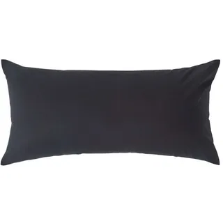 Homescapes Kissenbezug HOMESCAPES 40 x 80 cm Schwarz