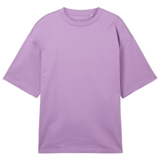 TOM TAILOR DENIM Herren Oversized T-Shirt, lila, Uni, Gr. L