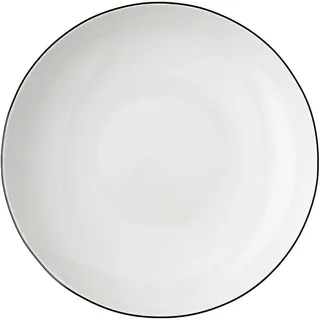 Thomas Cucina-Basic Colori Gourmetteller 22cm, Porzellan Teller für Dinner, Flache Teller, Essteller Rund, Geschirr für Spülmaschine und Mikrowelle, weiß