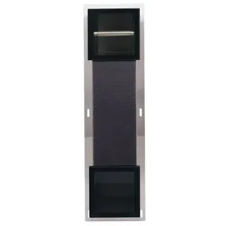 KOLMAN Toilettenpapierhalter WALL BOX PAPER 2 Unterputz Wandnische Toilettenpapierhalter in Schwarz schwarz
