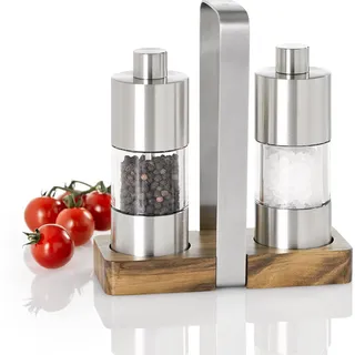 AdHoc Menage Classic Salzmühle 13 cm Silber unbefüllt