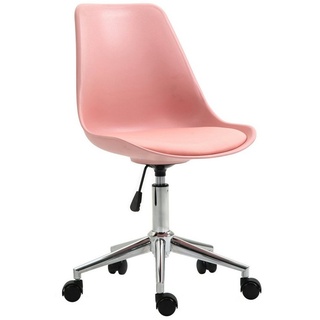 SVITA Schreibtischstuhl EDDY (Paket, 1 St), stufenlos höhenverstellbar, hoher Sitzkomfort, bodenschonende Rollen rosa