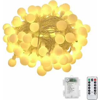Lichterkette, Weihnachtsbeleuchtung, Led-weihnachtslichterkette Ip42 Wasserdicht, 8 Modi, Innen-/außendekoration Für Schlafzimmer (6 M, 40 Leds) [energieeffizienzklasse A+++]