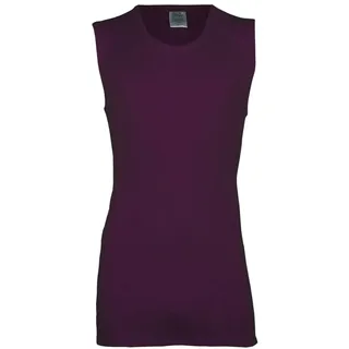 wobera NATUR Unterhemd Herrenunterhemd ohne Arm oder Tanktop aus Schurwolle und Seide extra lang rot S = 5