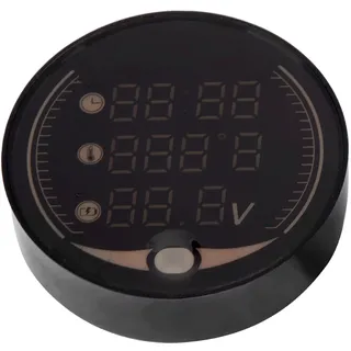 Motorrad Thermometer motorrad Uhr Temperaturanzeige Multifunktionsmesser 3-in-1 lenker uhren Motorrad Digital Elektronische Thermometer Voltmeter
