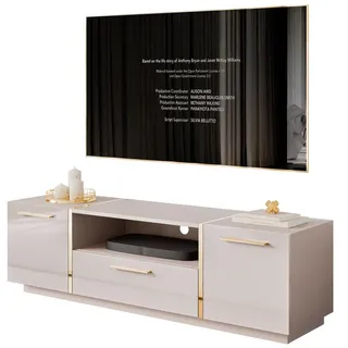 lookway ONYX TV-Lowboard 158 cm Beige Holzwerkstoff