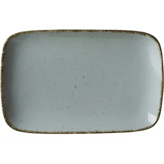 Ritzenhoff & Breker Servierplatte Casa, Blau Platte im Vintage-Look, Mix & Match-Geschirr, Spülmaschinenfest & Mikrowellengeeignet, Porzellan,