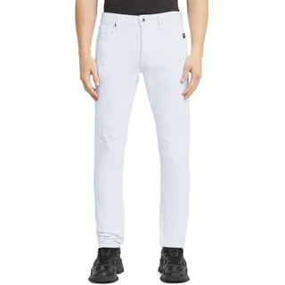 G-STAR Herren 3301 Slim Jeans, Weiß (Paper White gd Destroyed 51001-D552-H155), 33W / 34L