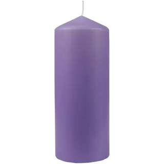 HS Candle Wachskerzen Lila Stumpenkerzen Ø6cm x 13,5cm - Kerze in vielen Farben, Lange Brenndauer - Hergestellt in EU - Kerzen Blockkerzen - Wachs
