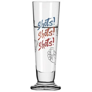 Ritzenhoff Schnapsglas Ritzenhoff Heldenfest Schnaps #16 E. Sprenger-Pieper H24, Kristallglas bunt|weiß