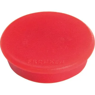 Franken Haftmagnet Magnete rot, Kunststoff Ø 1,27 cm, 10 St.