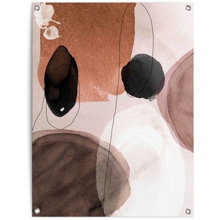 Reinders! Poster »Abstrakte Formen«, 20344240-0 Braun B/H/T: 60 cm x 80 cm x 0,1 cm