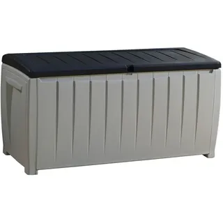 KETER Novel Aufbewahrungsbox 124 x 55 x 62,5 cm Grau/Schwarz