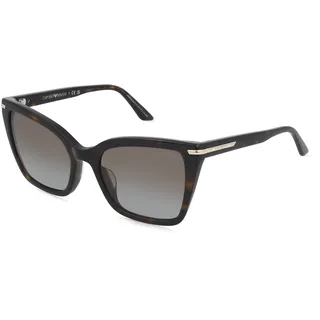 Emporio Armani EA4273BU Damen-Sonnenbrille Vollrand Quadratisch Acetat-Gestell, braun