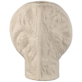 Ptmd Collection Vase, Taupe, Keramik, Rund, 50 cm, Dekoration, Vasen, Bodenvasen