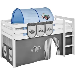 Lilokids Betttunnel Tunnel Trecker Blau - für Hochbett, Spielbett und Etagenbett blau