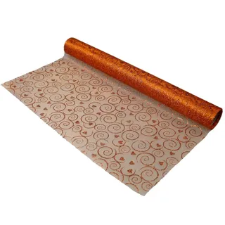 Tischläufer 50 cm Breit, 5 m Lang, Tischband und Tischdekoration für Party, Geburtstage, Hochzeiten, Taufe (Orange)