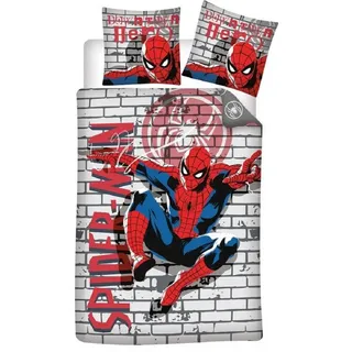 Aymax Spiderman Graffiti Mischgewebe 140 x 200 cm + 65 x 65 cm