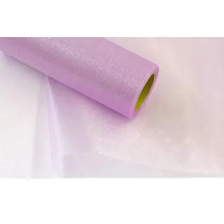 Creativery 9m Rolle Organza 16cm Snow (lila/Purpur 465) // Tischläufer Deko Stoff Band Hochzeit Tisch Schleifenband Floristik NEU