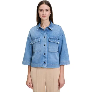 Betty & Co Jeansjacke mit Perlen in Light Blue denim), | Gr.: 42
