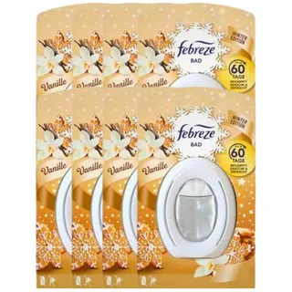 Febreze Raumduft 8 x Febreze Bad Lufterfrischer Vanille Winter Edition jeweils 8ml