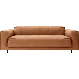 freistil ROLF BENZ 2-Sitzer freistil 136, Meisterwerk der Handwerkskunst, hochwertiger Polsterung, mit besonderer Nahtverarbeitung orange