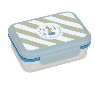Lässig Brotdose Edelstahl Lunchbox Sunny Explorer Grün