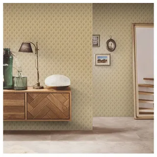 Erismann Vliestapete Versailles 10 m x 0,53 m Beige/Gold 10346-30