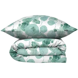 SCHIESSER Mia Floral Mint 135 x 200 cm + 80 x 80 cm
